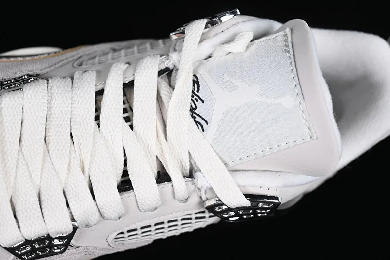 All categories Air Jordan Jordan series basketball shoes Air Jordan 4 Air Jordan 4 Retro "Frozen Moments" AJ4 Joe 4 electroplated silver AQ9129-001